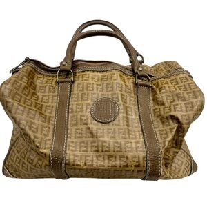 Vintage Fendi Zucca Mini Duffel Bag